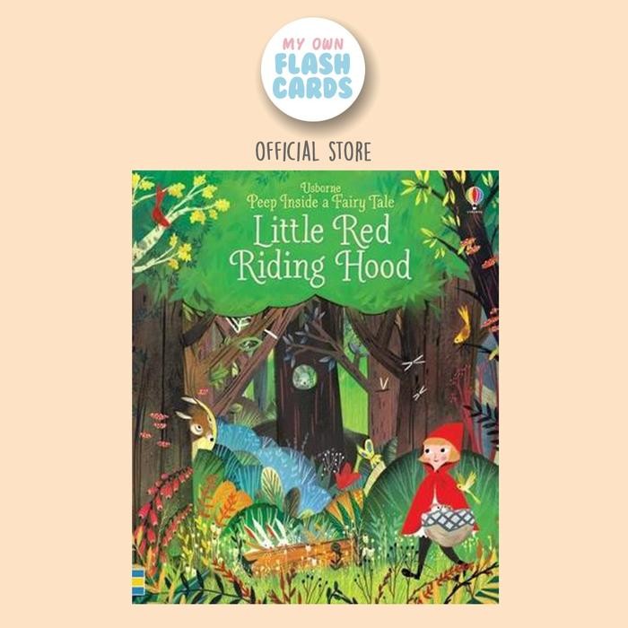 

Usborne Little Red Riding Hood Peep Inside Fairy Tale Book Buku Impor