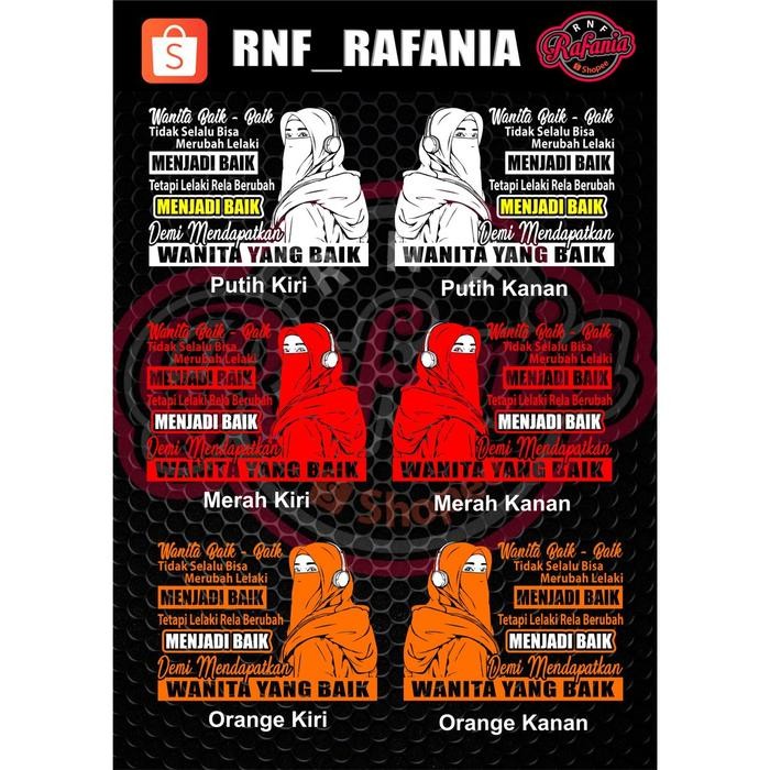 [Expert] STICKER SKOTLET KACA PINTU/BODY MOBIL TRUCK/PICK UP/L300 WANITA BAIK -