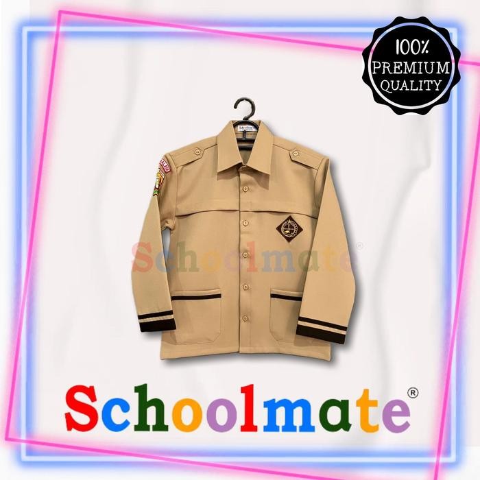 (Expert) Schoolmate - Baju Seragam Sekolah Pramuka Siaga SD Putri Perempuan Atasan Seragam Pramuka