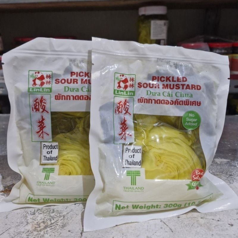 

SAYUR ASIN THAILAND LIN-LIN 300 GR / LIN-LIN PICKLED SOUR MUSTARD 300 GR / HAM COI / HAMCOI / HAM CHOI / HAMCHOI / Sayur Asin Kaleng Thailand / Sayur Asin Linlin / Ham Choi Kaleng