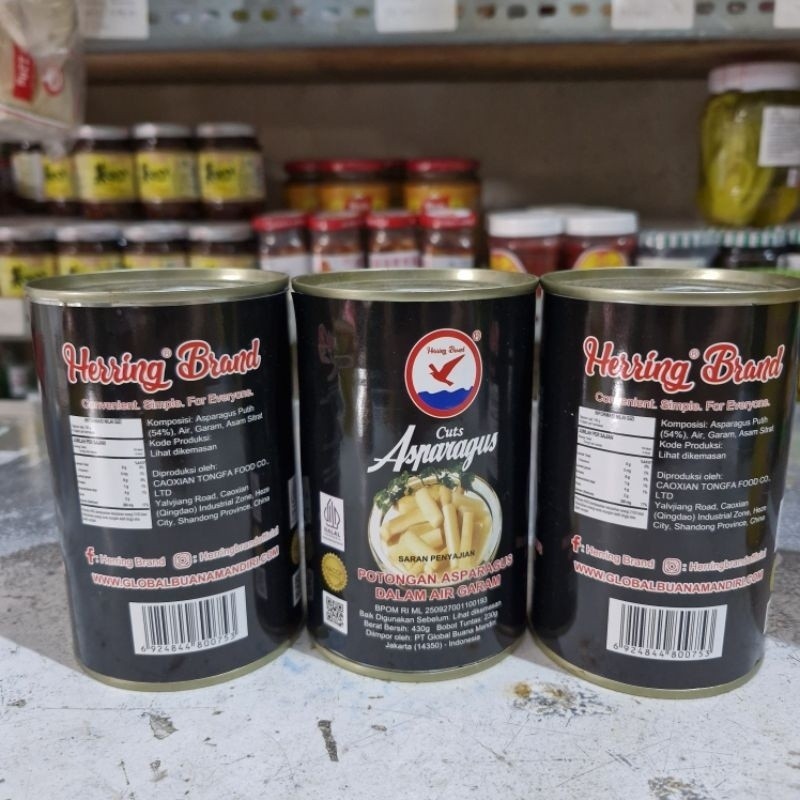 

Asparagus Kaleng Hearing / Asparagus Cuts 430gr / Sayur Kaleng Asparagus / Asparagus Hijau Kalengan / Sayuran Siap Masak