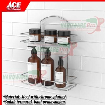 Rak Dinding Kamar Mandi Wk120317 Silver Stora Ace Hardware