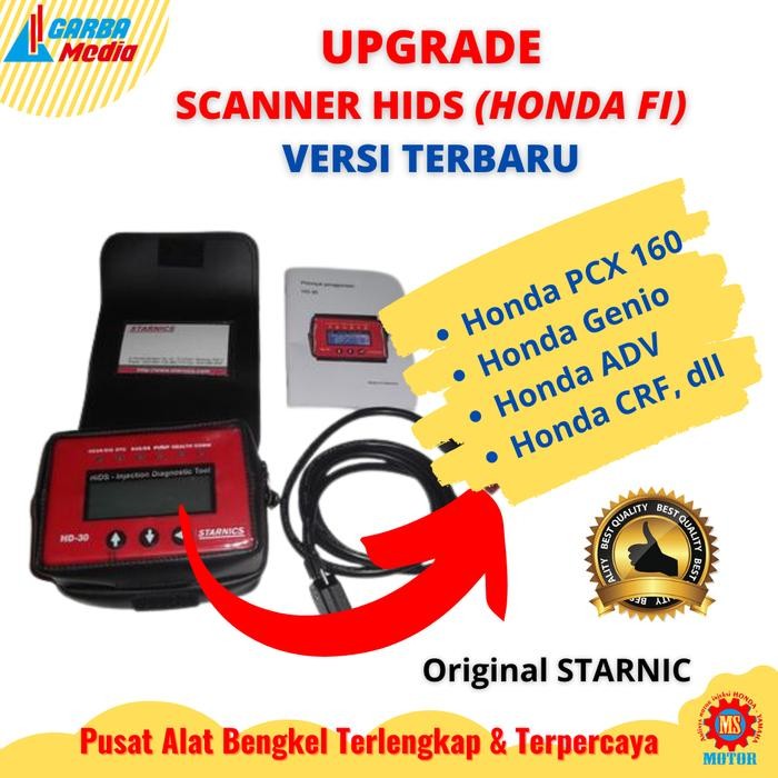 Ready Stock Upgrade Alat Scanner Honda Hids Injeksi Starnic Lengkap Versi Terbaru