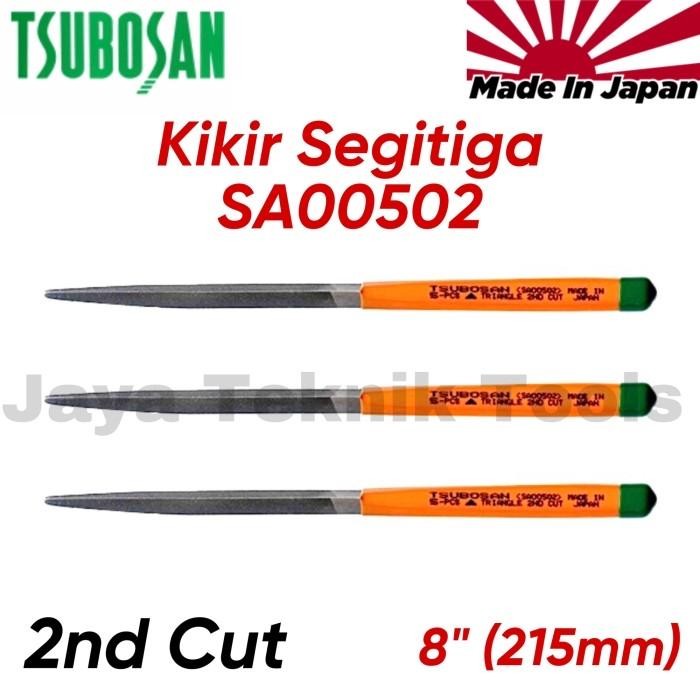 Kikir Segitiga Tsubosan SA 00502 2nd Cut Triangle File Besi