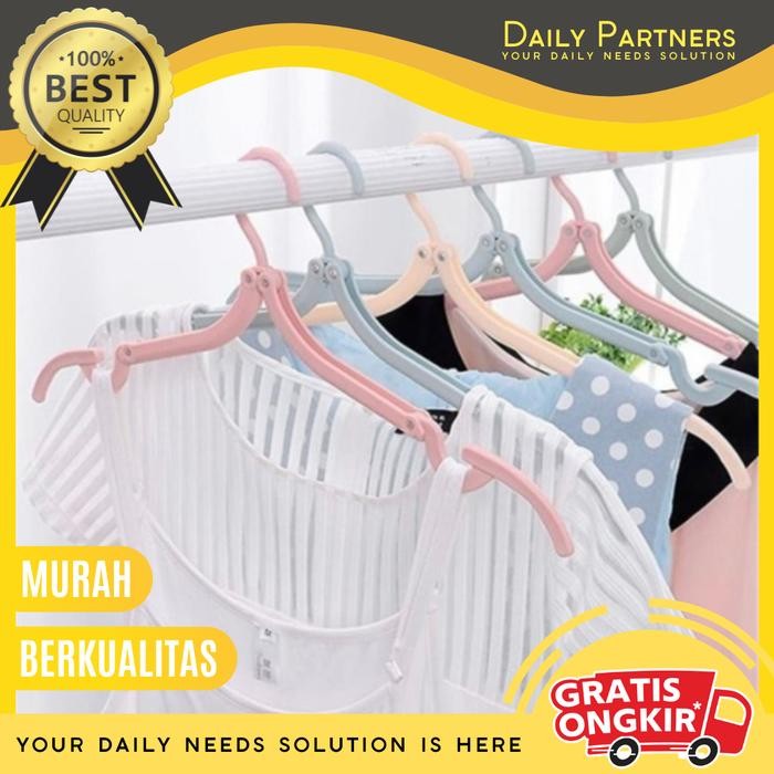 Hook Saver Gantungan Baju Lipat Praktis Isi 10Pcs
