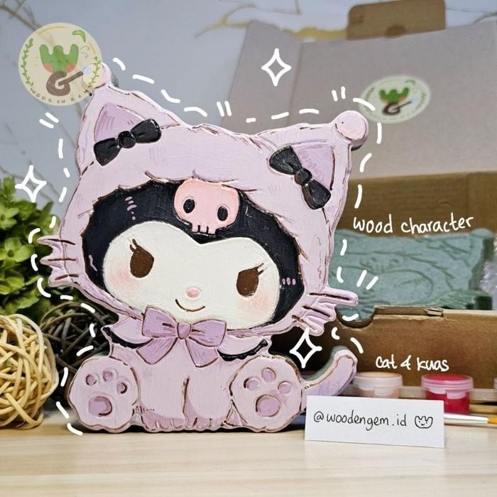 

DIY Wood Character Painting Kit Mewarnai Melukis Kayu Karakter Mainan Edukatif Anak Hampers Souvenir