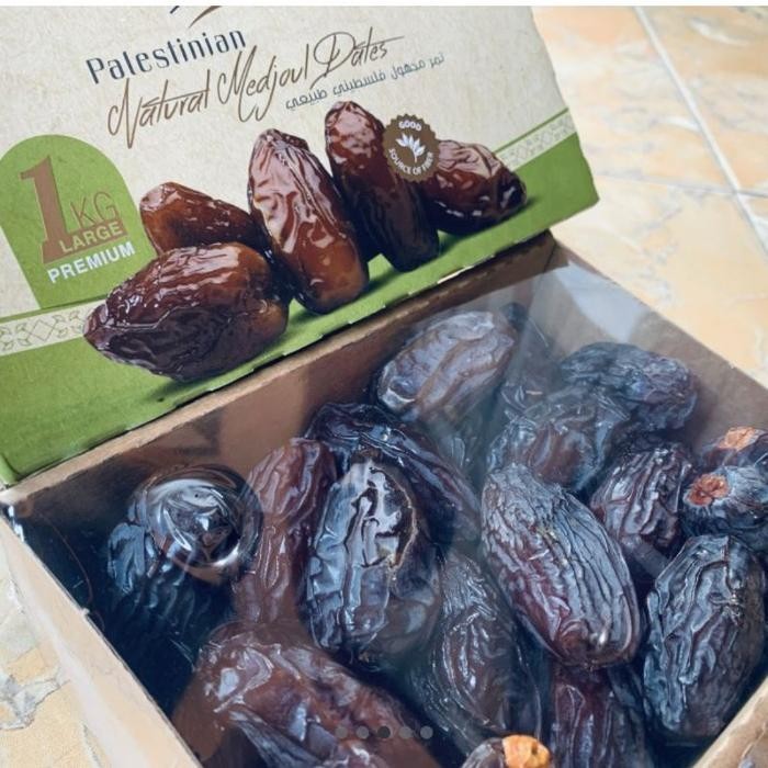 

Glx Kurma Medjool Palestina Al Rowad Dates Medjol Super Jumbo 1kg Kering Snack Food Manis Cokelat