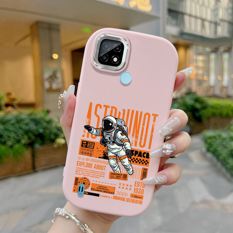Casing Hp Untuk Realme C21 C21Y C25Y C20 C20A C11 2021 Case Casing Astronot ruang angkasa HP Kesing 