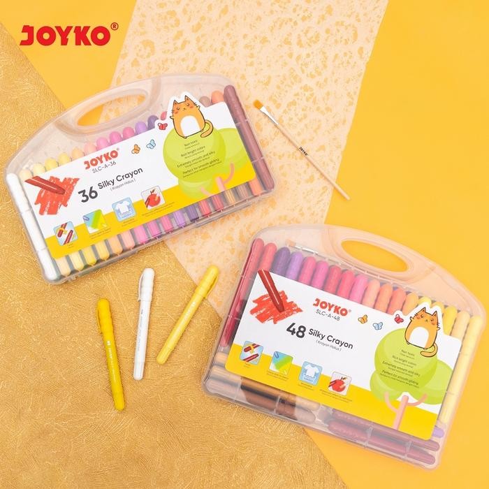 

Crayon Silky / Krayon Putar Halus 48 Warna - Joyko Slc-A-48 Murah Gratisongkir
