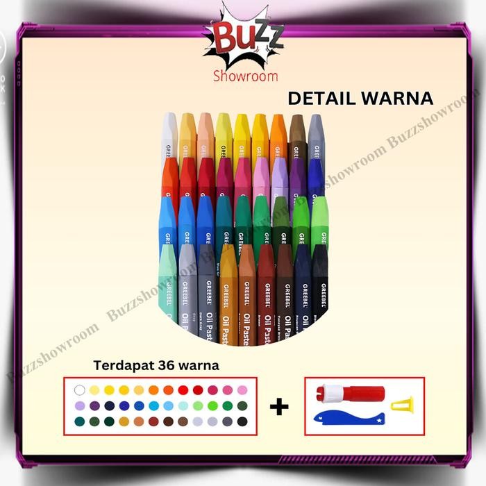 

Kids Oil Pastel Crayon Greebel 36 Warna Krayon Anak 36W Gratisongkir