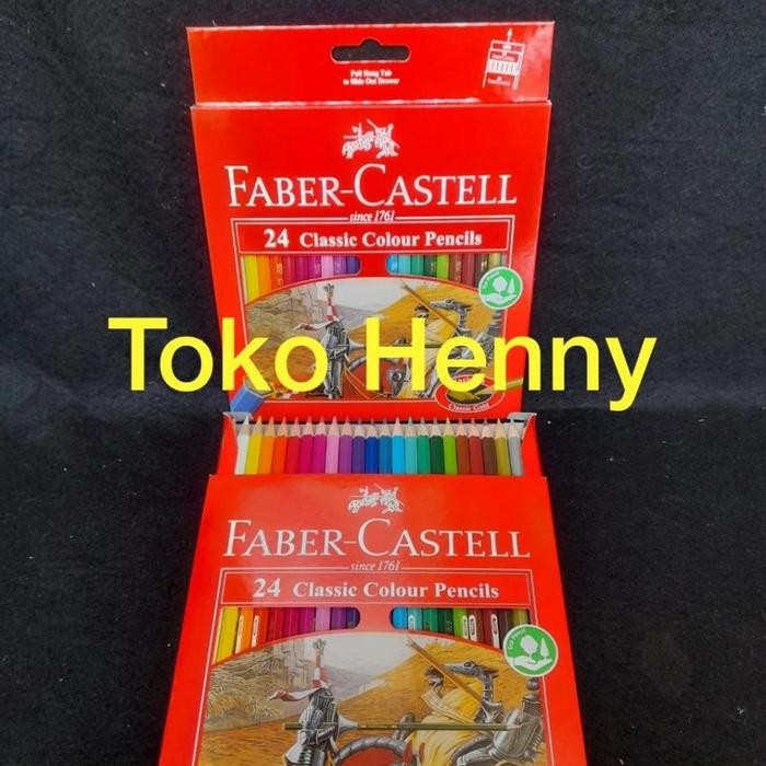 

Pensil Warna Faber Castell Classic Isi 24 Warna - Stationery Gratisongkir