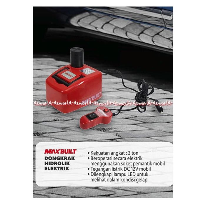 Maxbuilt Car Jack Electric Hydraulic Max Built Alat Dongkrak Hidrolik Listrik Untuk Mobil Car Best