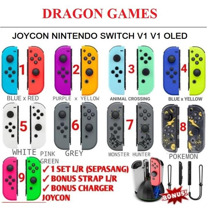 Nintendo Switch Joy Con - Joycon nintendo switch V1 V2 OLED