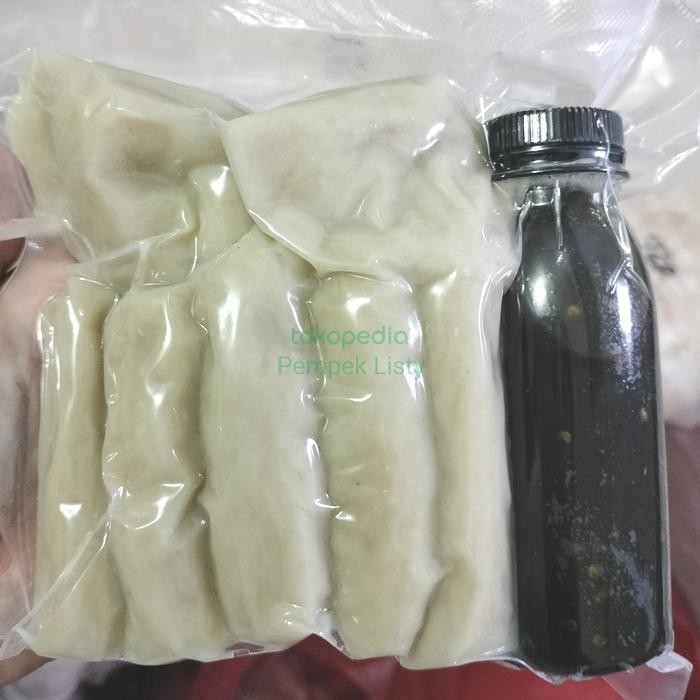 

Ger 10 PEMPEK MURAH (5TELOR+5LENJER) PEMPEK IKAN CUKO PEKAT HITAM