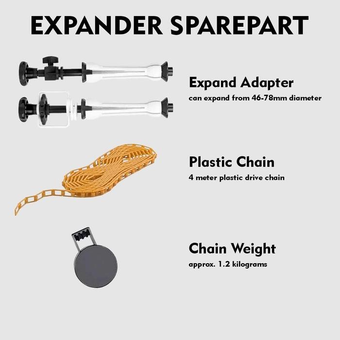 Expander background Sparepart Aksesories rantai kerekan expander roll