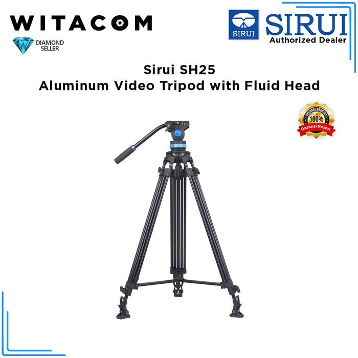 Sirui SH25 / SH-25 / SH 25 Aluminum Video Tripod