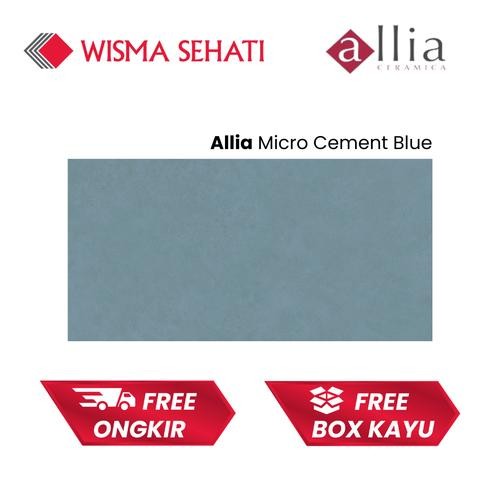 Granit TIles 90x180 Allia Micro Cement Blue