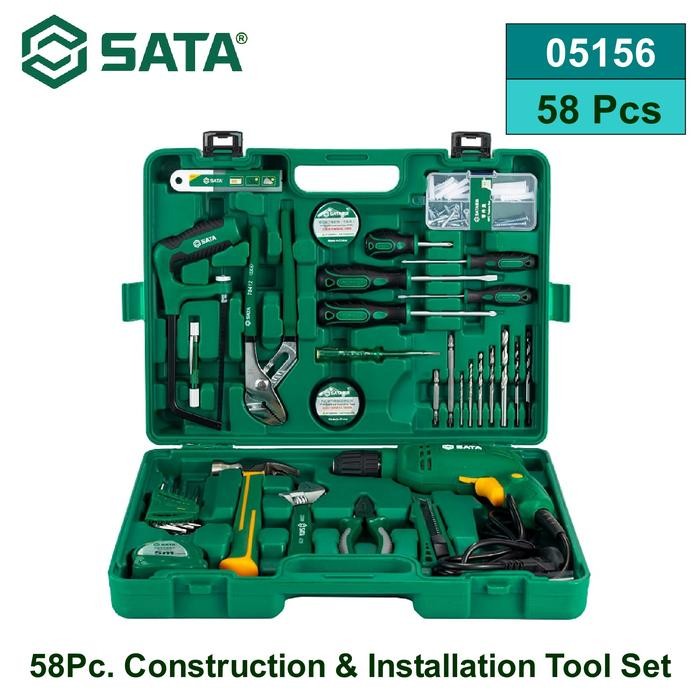 Tool Kit Set Sata 05156 - 58 Pcs Construction & Installation Tool Set Sata Tools