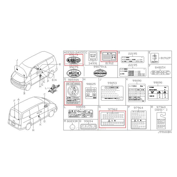 Paling Berkualitas Paket Sticker Jdm Nissan Serena C24 (Sliding Door Dan Emisi Bintang 3)
