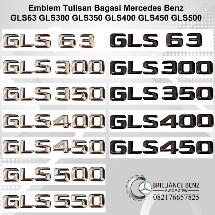 Banyak Dicari Emblem Tulisan Mercedes Gls63 Gls300 Gls350 Gls400 Gls450 Gls500 Mercy
