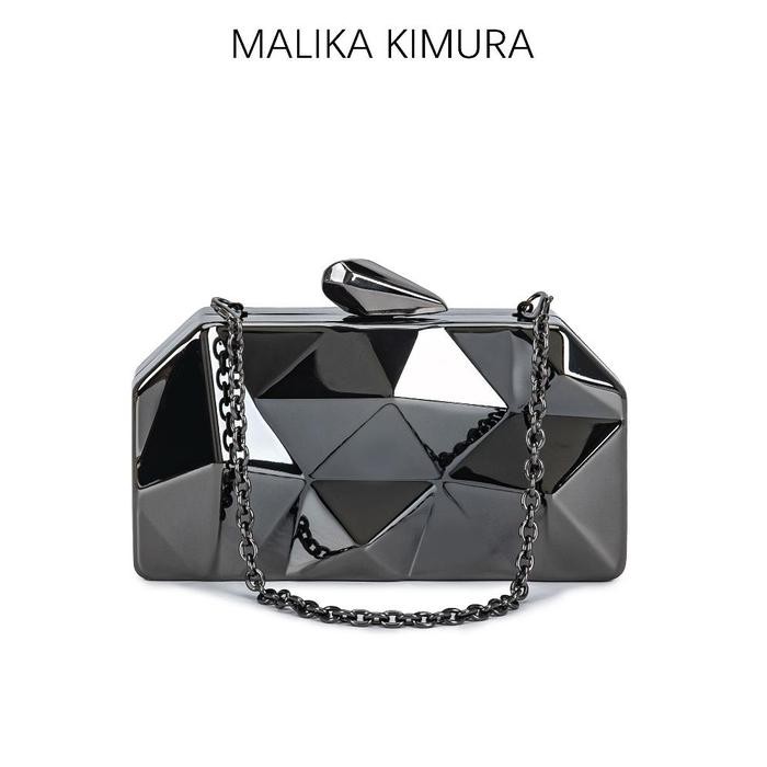 MALIKA KIMURA - Clutch party bag / Tas fashion dinner bag / Tas tangan rantai wanita / Tas cantik