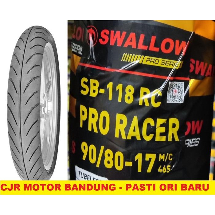 Ban Soft Basah 90/80 Ring 17 Swallow Pro Racer Motor Satria Vixion Old Forsale