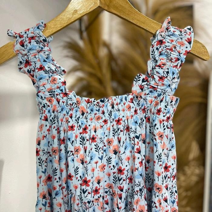 Dress Miki Cantik Yukensi Motif Bunga Sexy Daster Tanpa Lengan Rayon Premium Wanita Kekinian