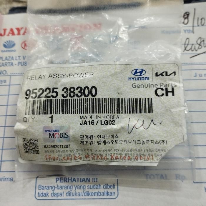 Relay Power Kaki 5 Hyundai Trajet 95225 38300 Kode 097