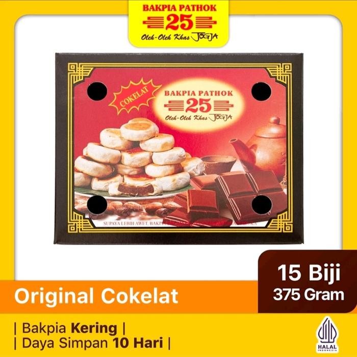

Bakpia Pathok 25 Original Coklat Khas Jogja Cokelat snack Cemilan [KEMASAN VAKUM] Food Hijau Nanas