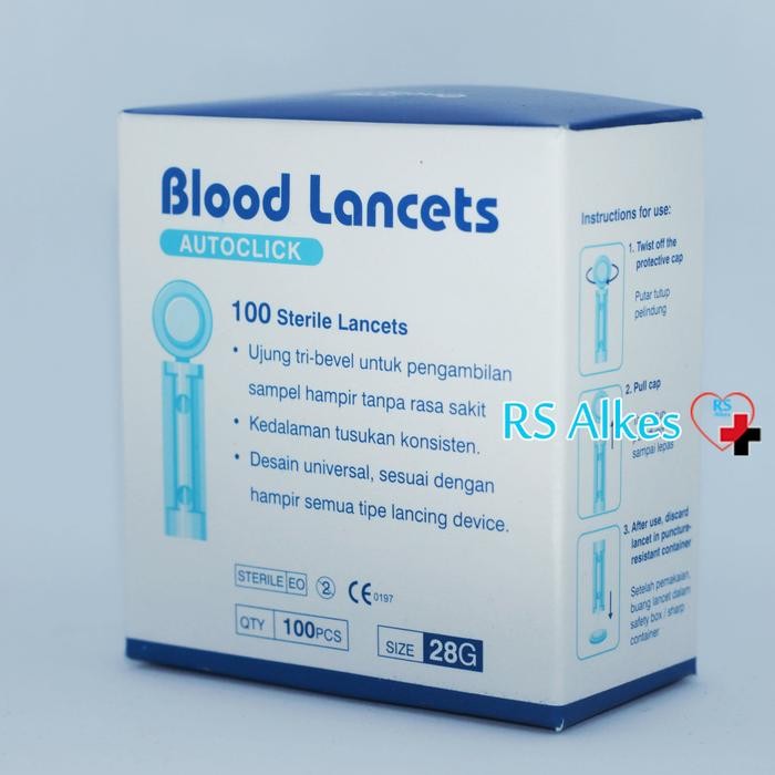 Blood Lancet One Med Blood lancet onemed Jarum Lancet Bekam