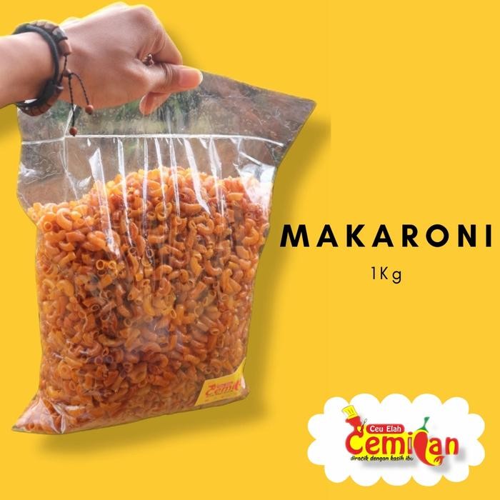 

Makaroni kemasan 1kg cemilan ceu elah