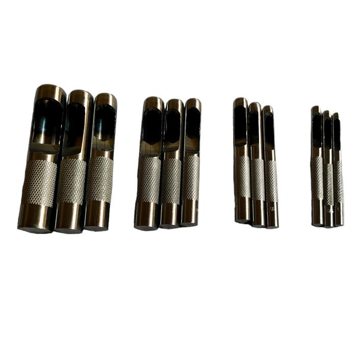 Pahat Plong Set 12 Pcs - Plong Pelubang Kulit Set 12 Pcs