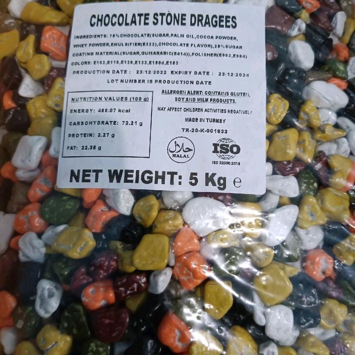

PASTI PROMO Coklat Kerikil Turkiye Kemasan 1Kg Cemilan Chocolate Cokelat Manis Food Snack - -ORI