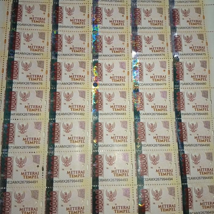 

Prangko Kertas Tempel 10Rb