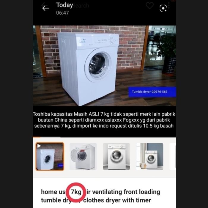 Diamante mesin pengering pakaian gas