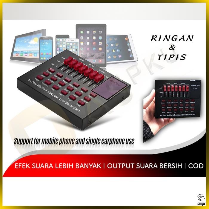 Soundcard V8+ V8 Plus Taffware Mic Condenser Kondenser