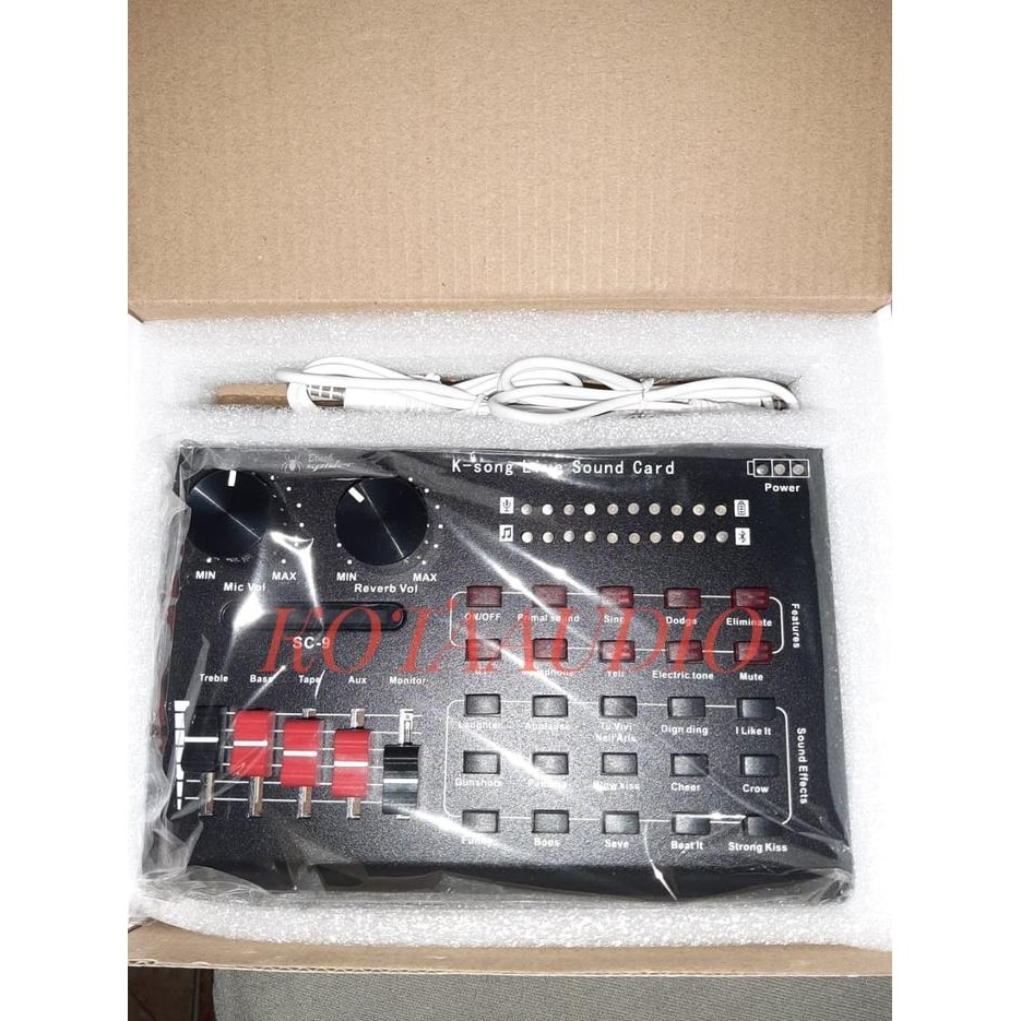 SOUNDCARD BLACKSPIDER SC9/ V9 / SC 9 MULTI FUNGSIONAL BLACK SPIDER V 9