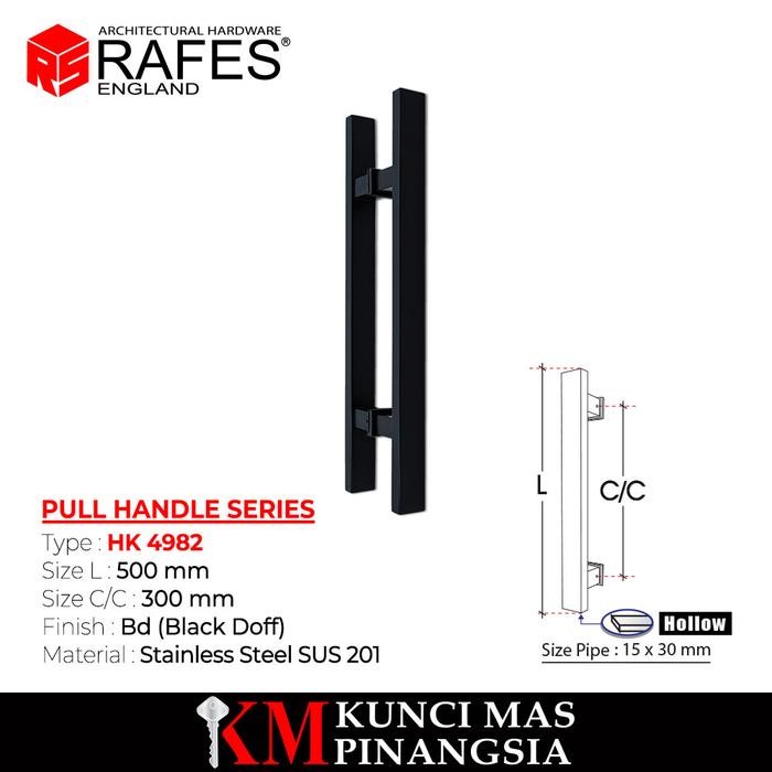 Tarikan Pintu Hitam / Pull Handle / 4982 / RAFES