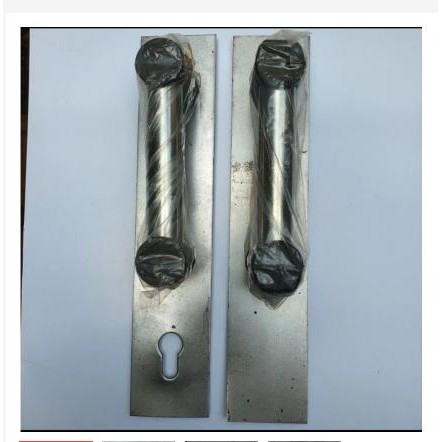 Handel Stainless U Tekuk Pintu Folding Gate Harmonika Rolling Handle