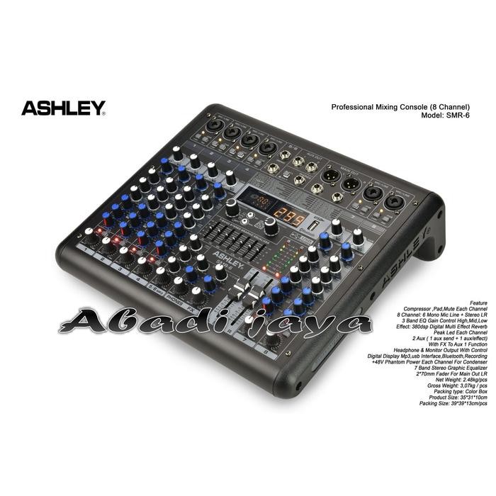 Mixer Ashley Smr6 6channel ORYGINAL Ashley Smr 6 KOPER MIXER