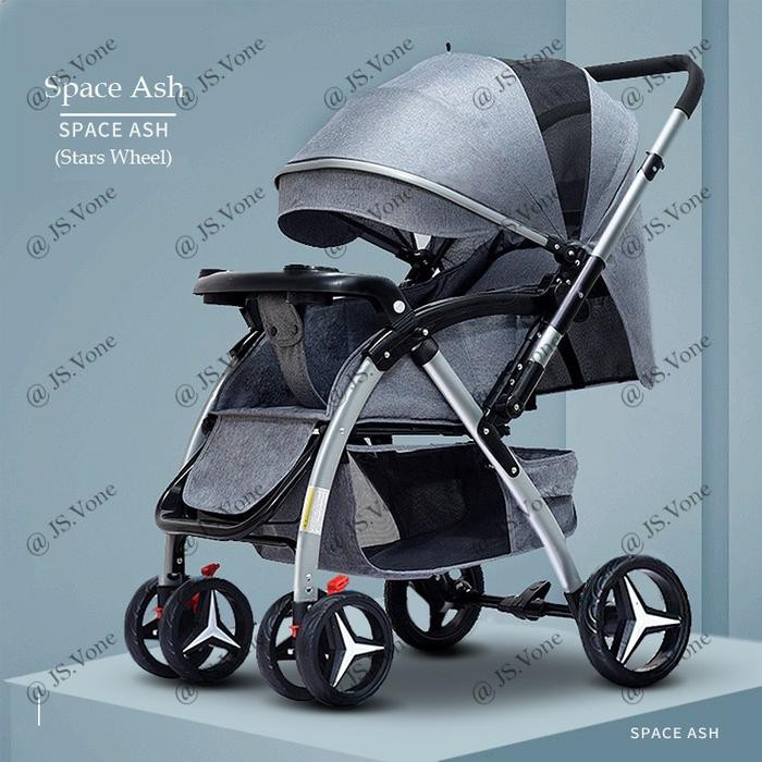 Kereta Dorong Bayi/Stroller Nevi Baby Handle 2 Arah Reversible - 6601
