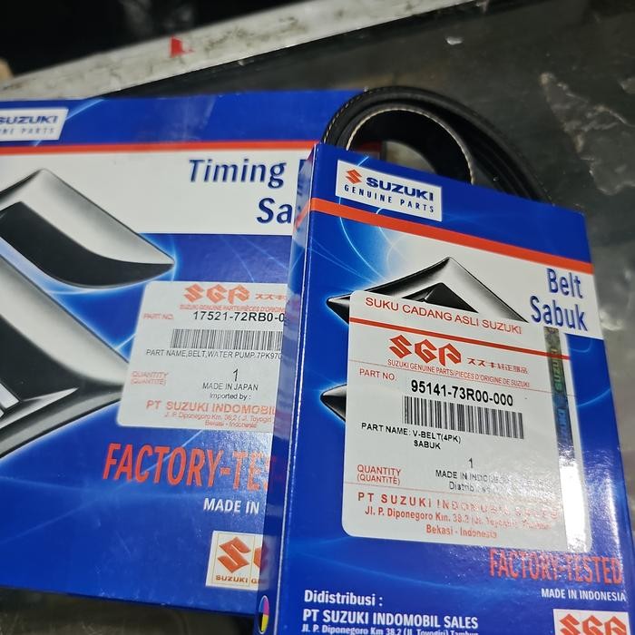 Van belt Set Dinamo alternator dan Ac suzuki All new Ertiga Hybrid / Ertiga XL7 Hybrid Best Quality
