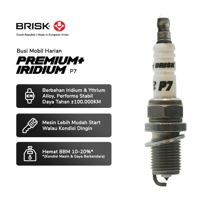 Busi Mobil Toyota Vios BRISK Premium Iridium P7 Best Quality