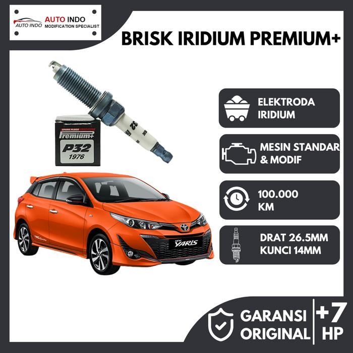 Busi Mobil Racing Yaris Dual VVTi Busi Brisk Iridium Premium P32 Best Quality