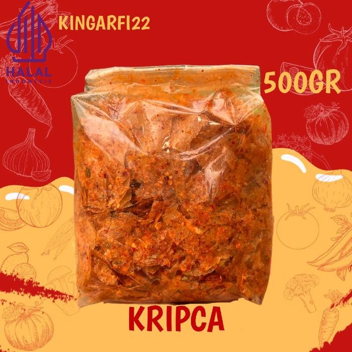 

New 500Gr KRIPIK KACA PEDAS DAUN JERUK KRIPCA