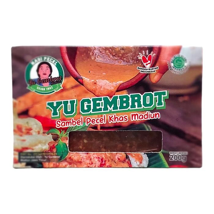 

New Sambel Pecel Madiun Yu Gembrot Bumbu Kacang Instan Siap Makan