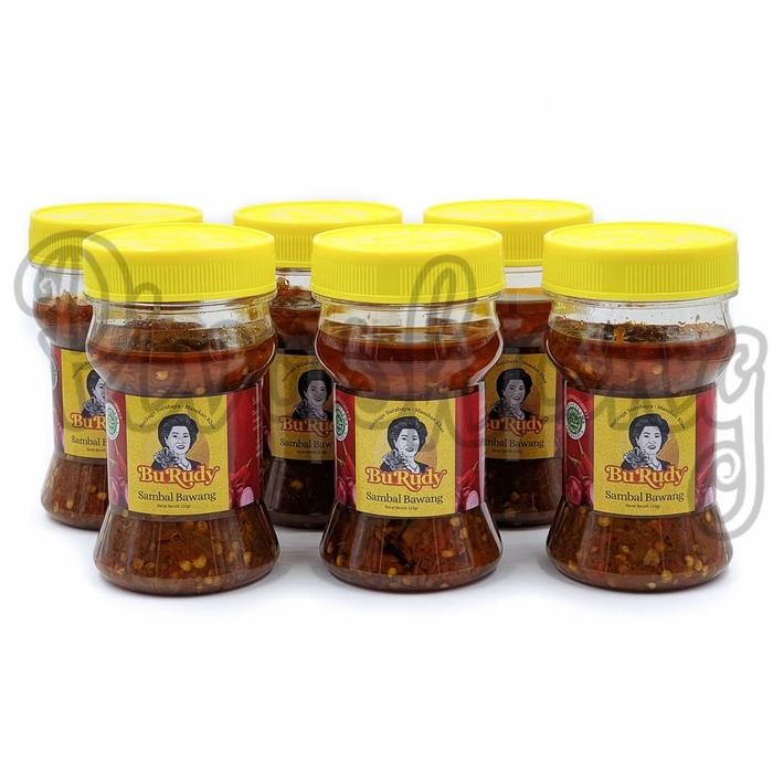 

New Grosir 6 pcs Sambal Bawang Bu Rudy Oleh-Oleh Khas Bu Rudi Surabaya
