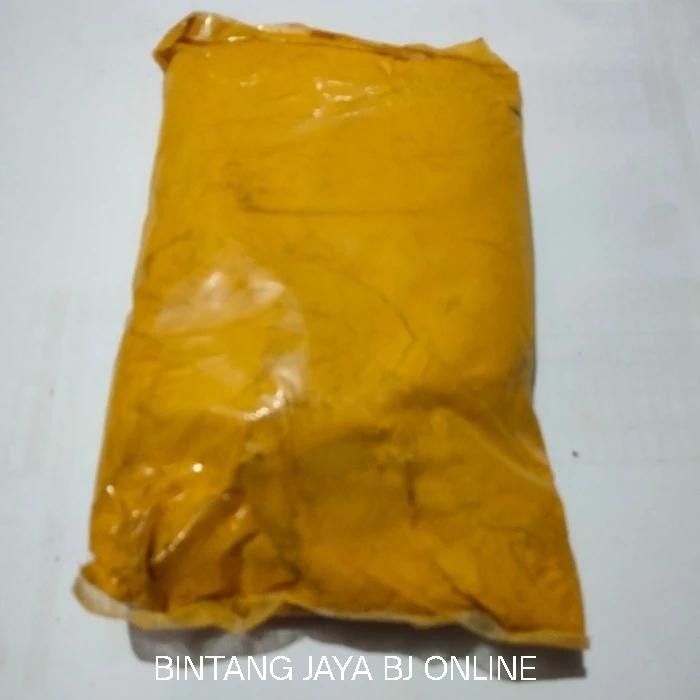 oker kuning /iron oxide yellow/oker dempul kayu pewarna kuning, pigmen *