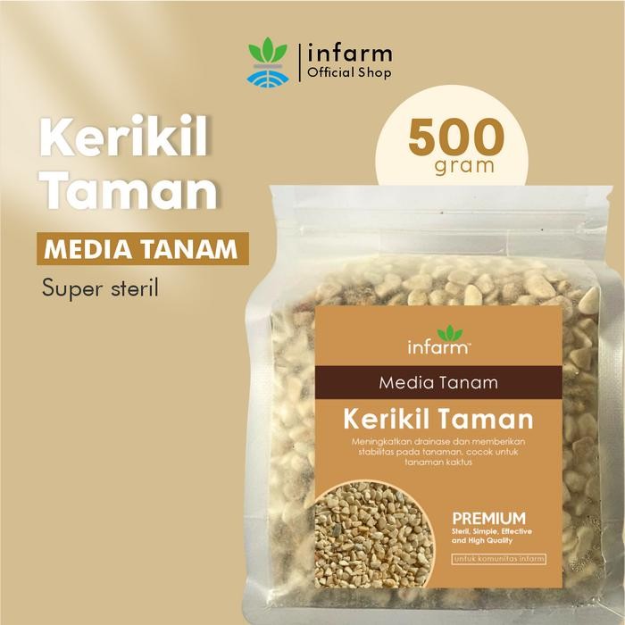 INFARM - Batu Kerikil gr Media Tanam Batu Kerikil Hias Putih Media Tanam Tanaman Hias Kaktus Sukulen