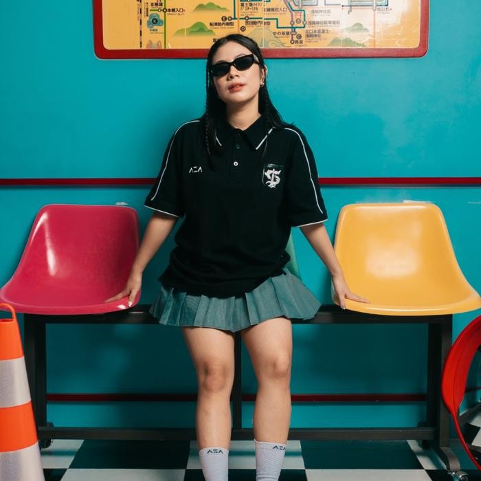 Polo Persebaya Basic Icon Retro - Black Official Merchandise *